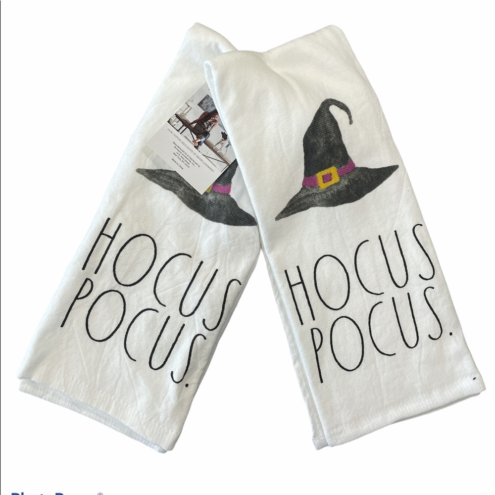 🧙‍♀️Rae Dunn HALLOWEEN HOCUS POCUS Set of 2 Kitchen Towels